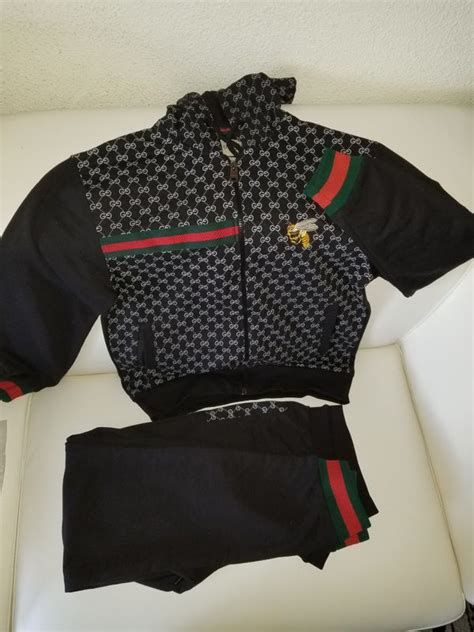 gucci black sweat suit|Gucci sweatsuit men's.